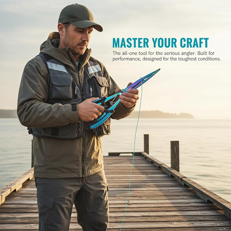 Freshwater Line - Paslanmaz Çelik Uzatılmış Balıkçılık Pensesi Kaymaz