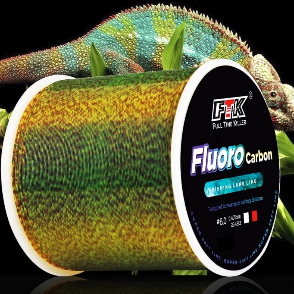 Fluorocarbon Line - Billings Görünmez Benekli Misina, Kamuflaj Naylon