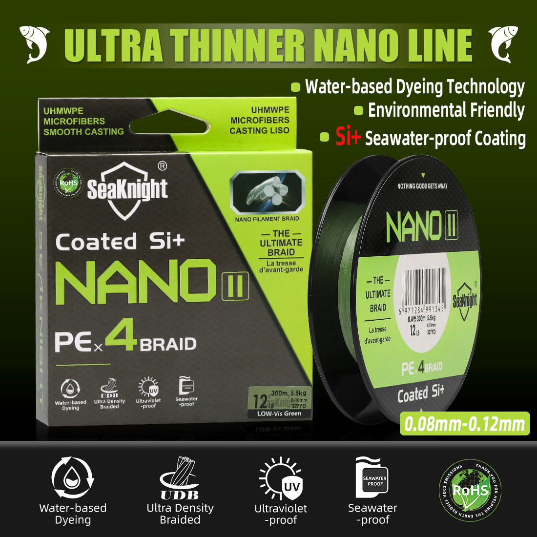 Copolymer Line - SeaKnight Marka NANO II Serisi 300