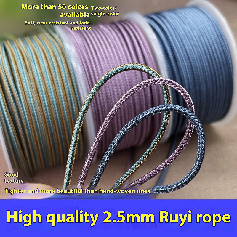 Braided Line - 10 m/Rulo 2.5mm iki tonlu Renkli
