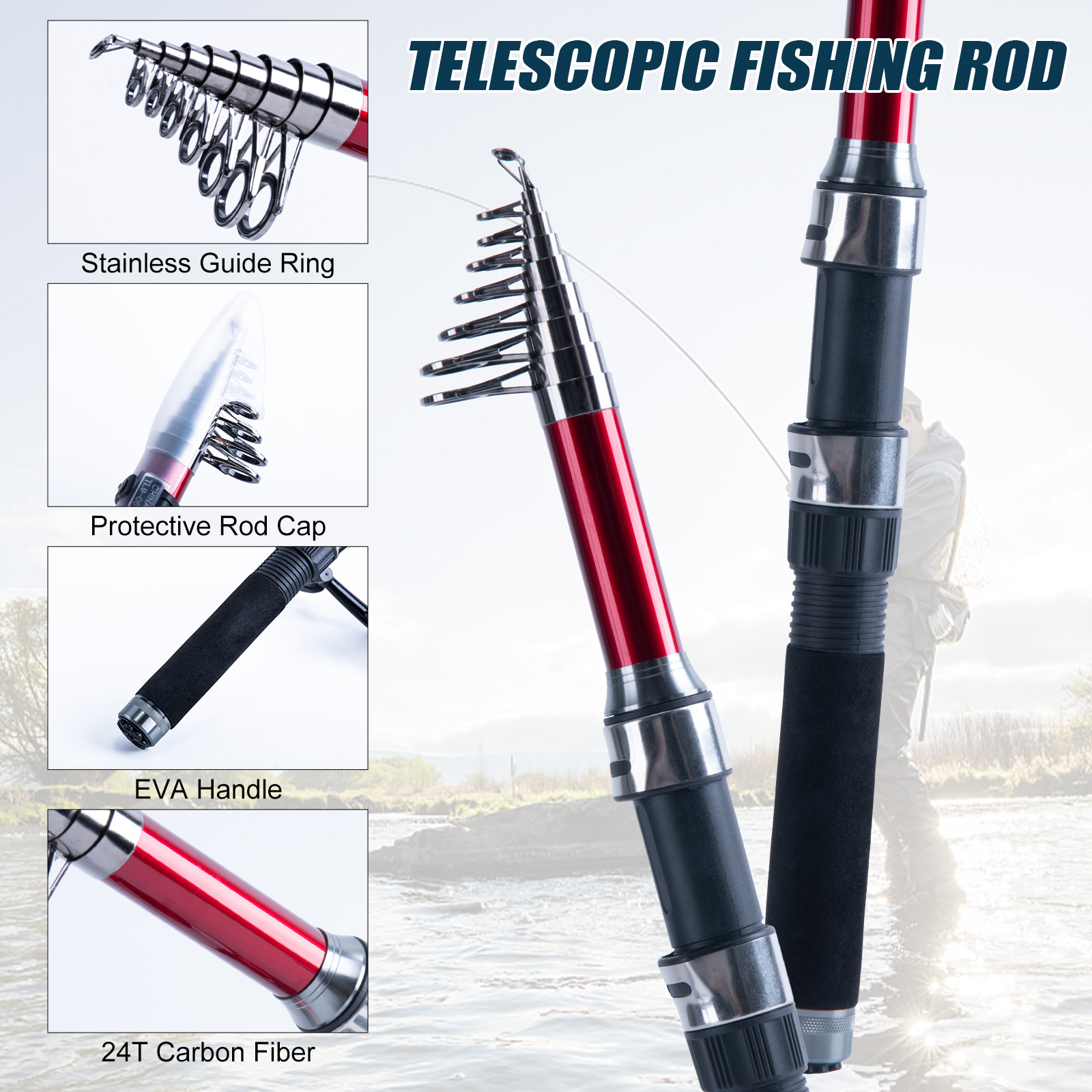 Goture Teleskopik Olta ve Maka - Fishing Line Spooler incelemesi ve fiyatı