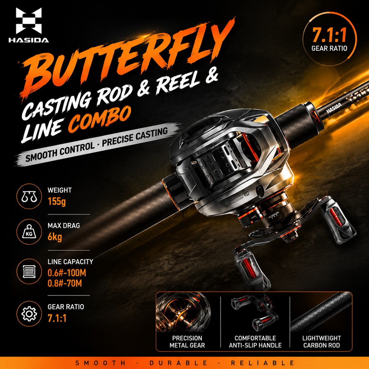 HASIDA BFS Karbon Fiber Olta K - Saltwater Line incelemesi ve fiyatı