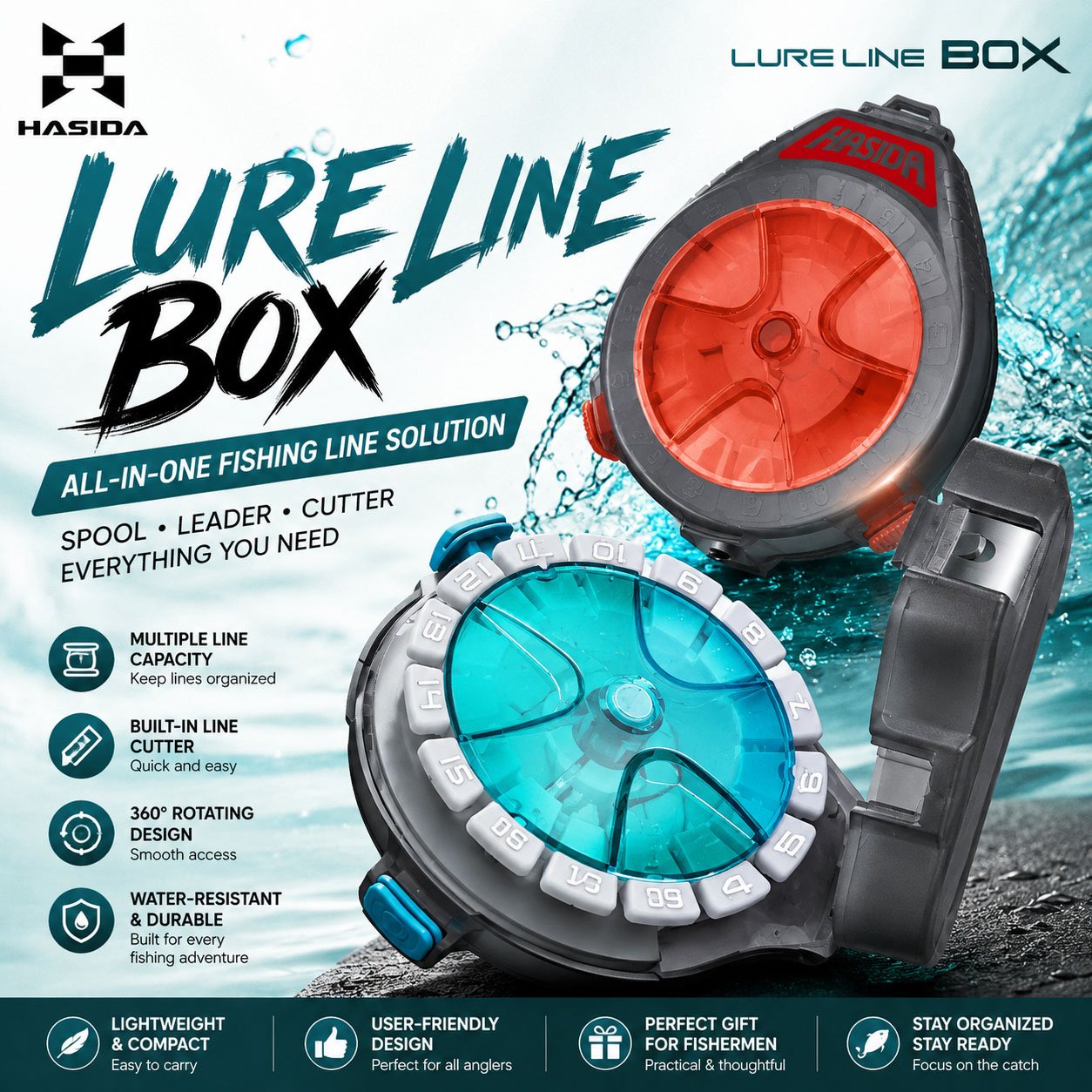 HASIDA Alt Hat Kutusu Olta Tak - Fishing Line Box incelemesi ve fiyatı